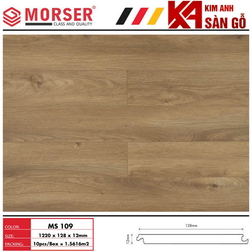 Sàn Gỗ Công Nghiệp 12MM MORSER-109